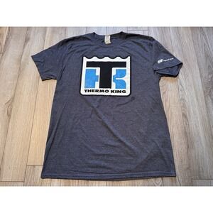 Gildan Softstyle Thermo King Ingersoll Rand Graphic T-Shirt Mens Large Charcoal